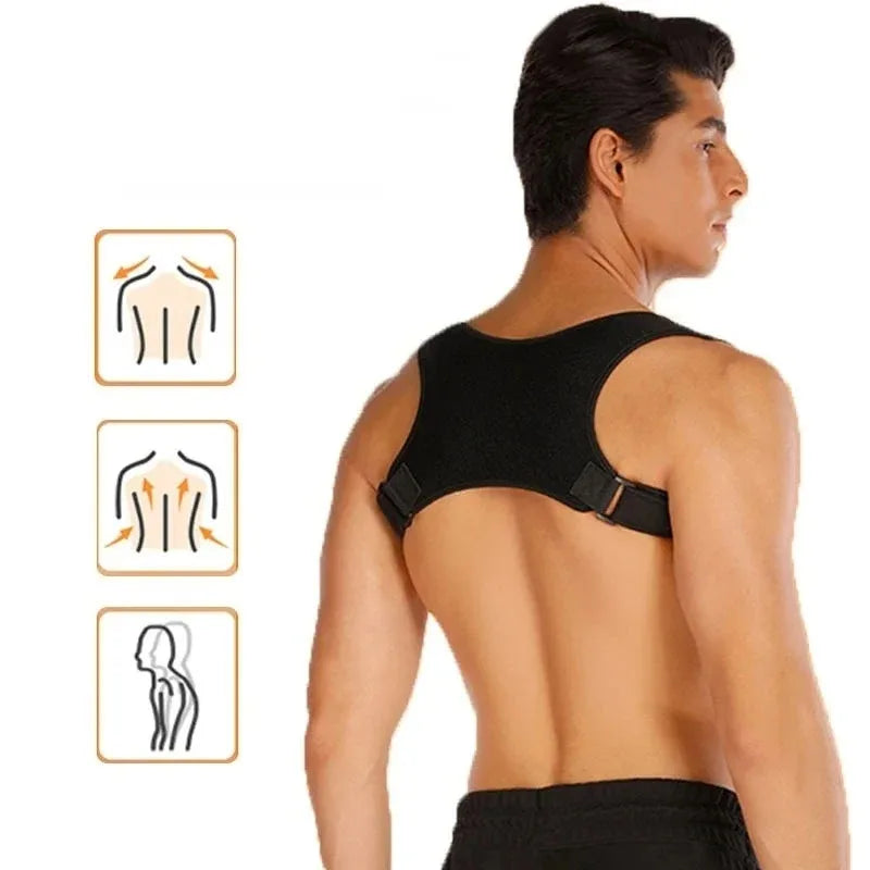Standing and Sitting Posture Support Belt Sturdy Posture Back Belt, Enhancing Better Posture