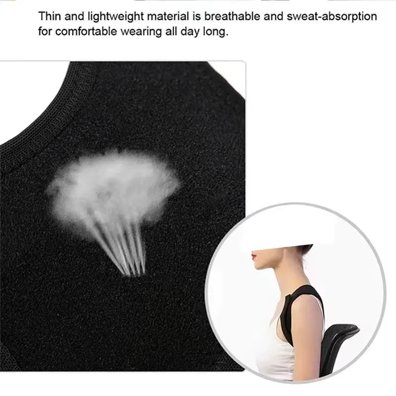 Posture Corrector Adjustable Upper Back & Shoulder Support