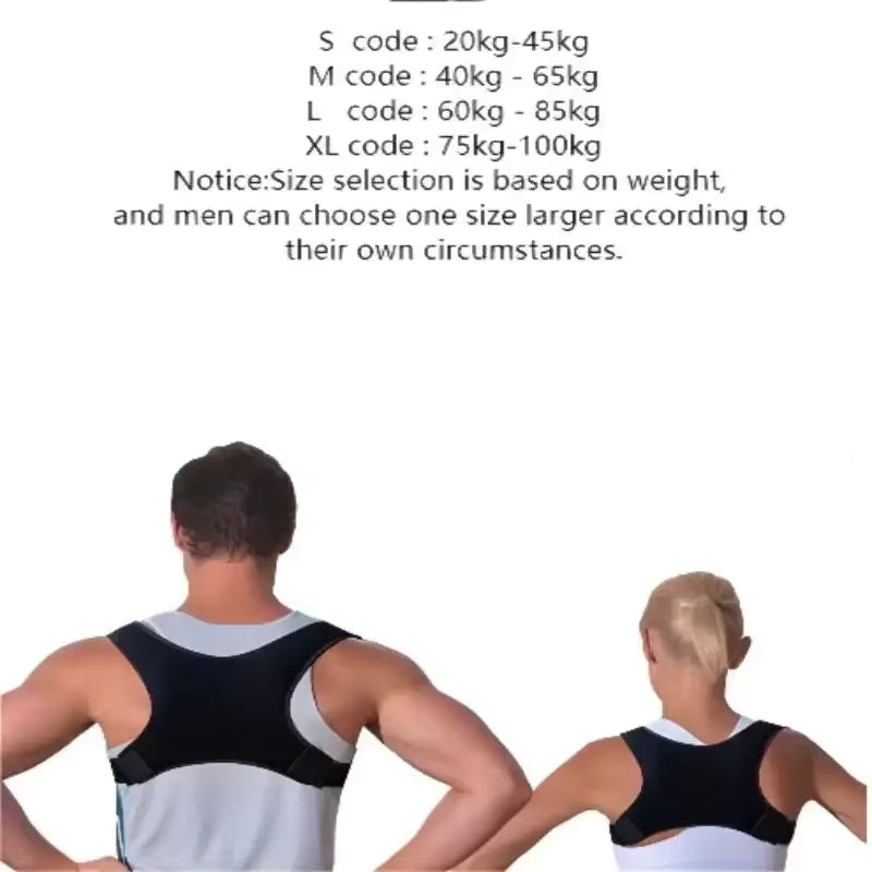 Posture Corrector Adjustable Upper Back & Shoulder Support