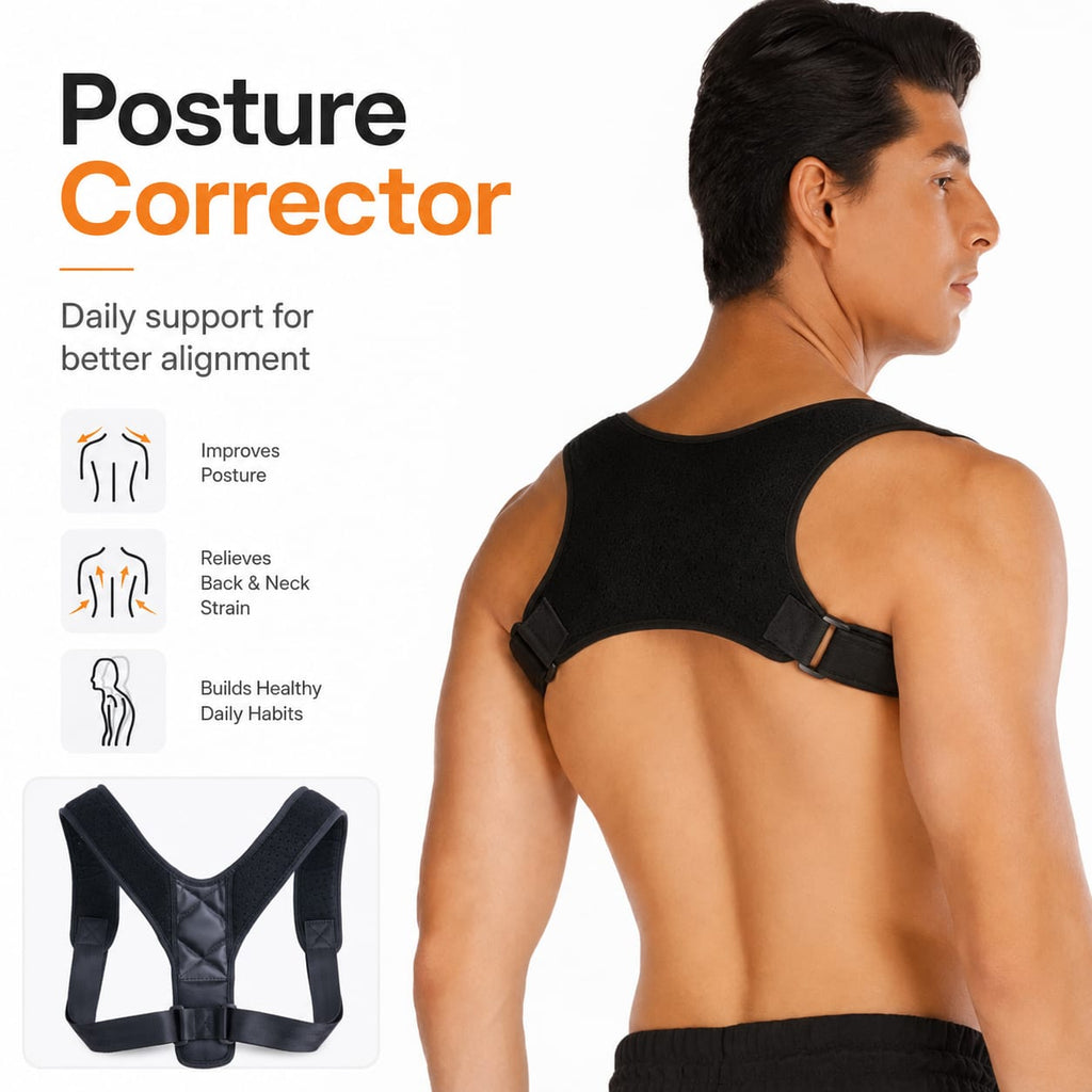 Posture Corrector Adjustable Upper Back & Shoulder Support