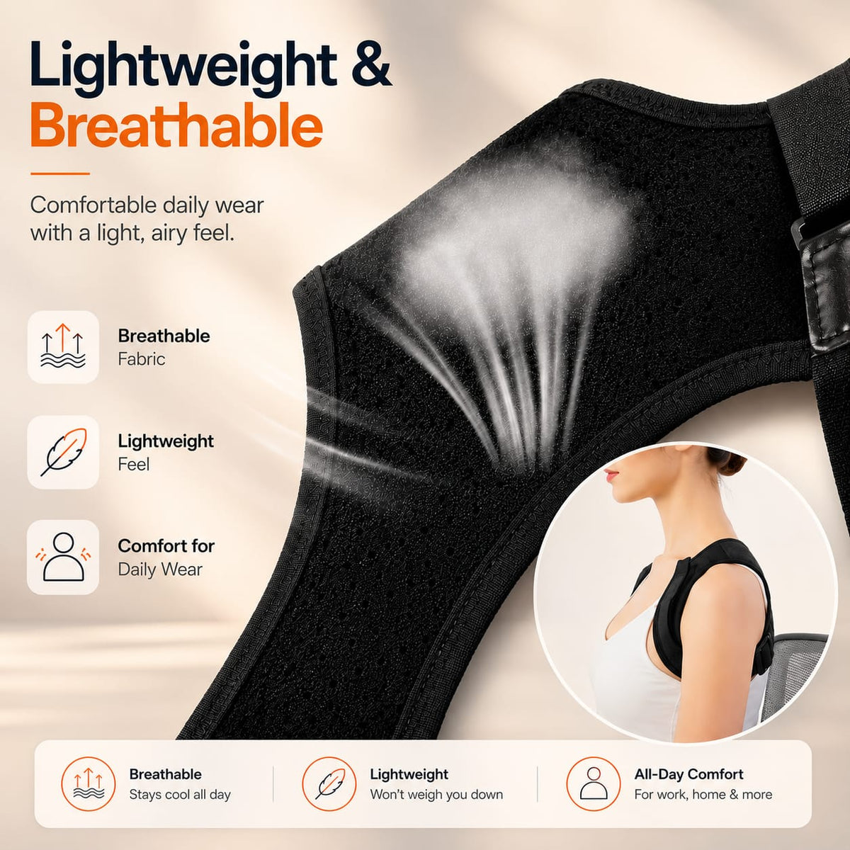 NOLURI ALIGN™  The Everyday Posture Corrector Adjustable Back & Shoulder Support for Women & Men