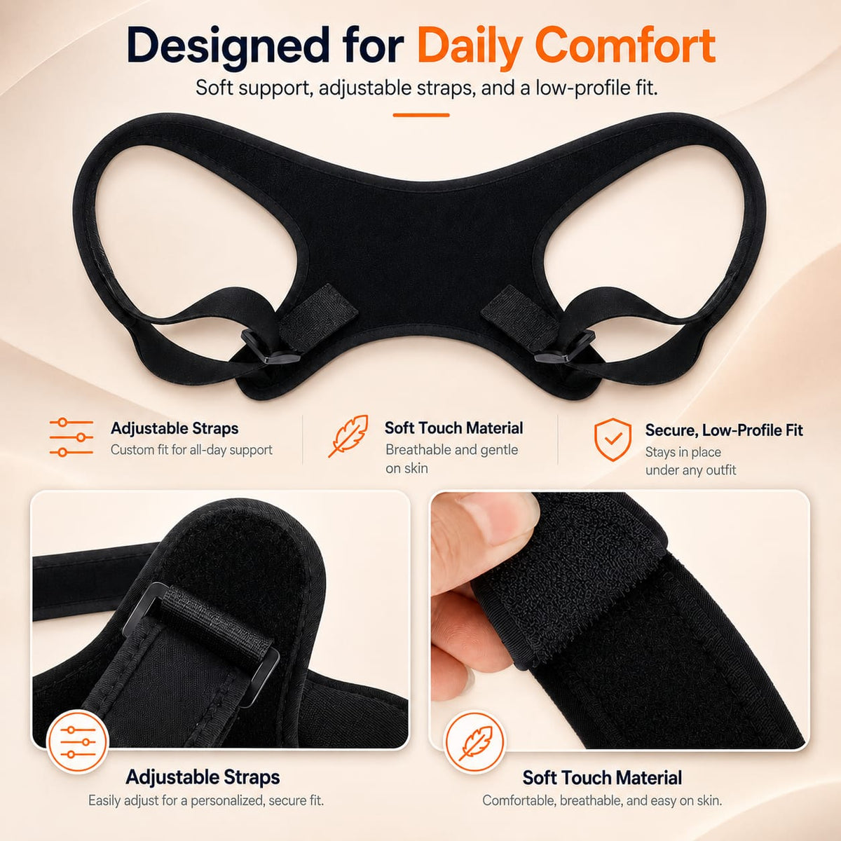 NOLURI ALIGN™  The Everyday Posture Corrector Adjustable Back & Shoulder Support for Women & Men