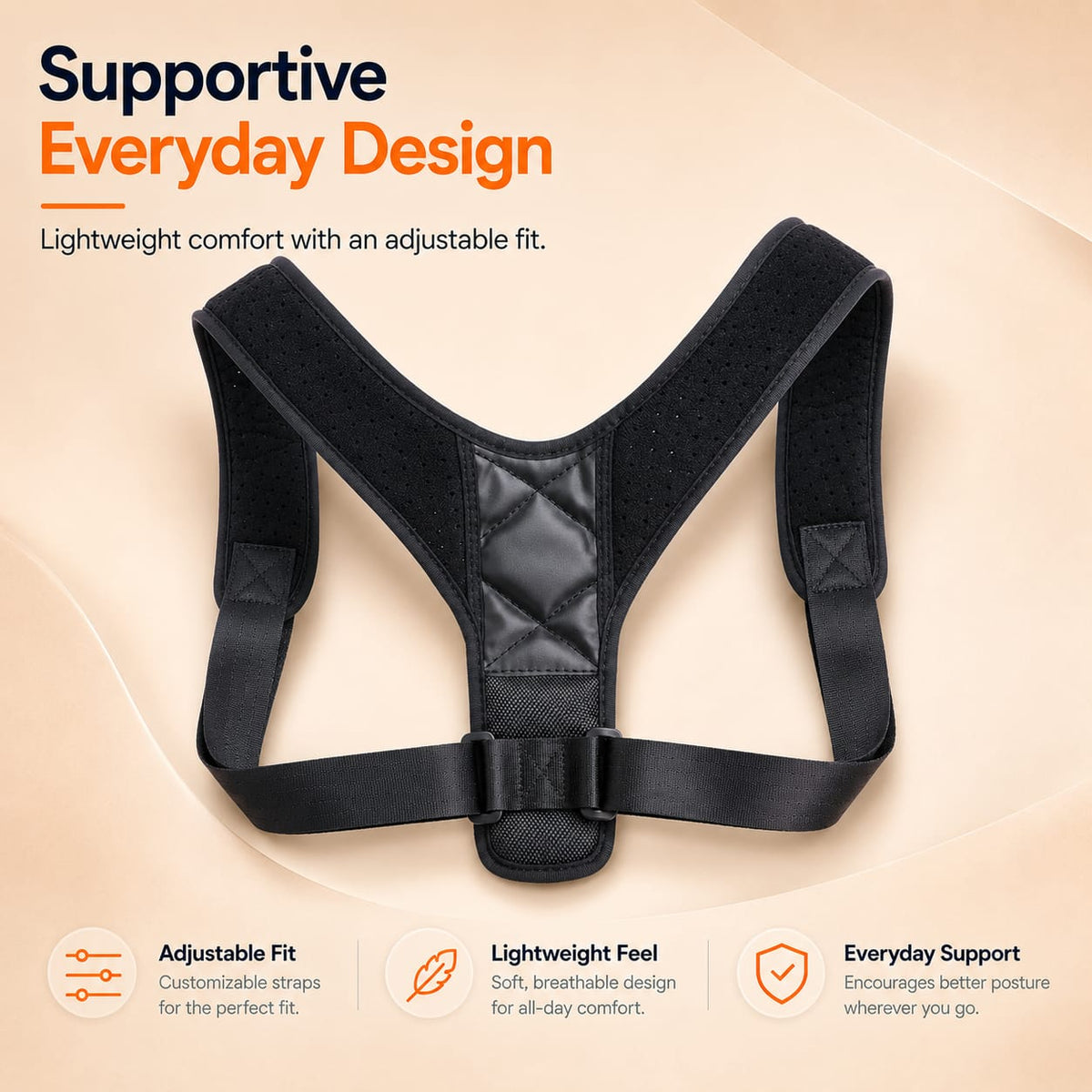 NOLURI ALIGN™  The Everyday Posture Corrector Adjustable Back & Shoulder Support for Women & Men
