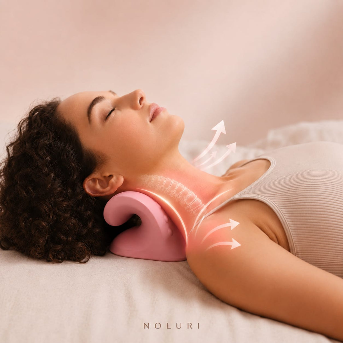 NOLURI NeckFlow™ Neck Stretcher for Tension & Posture Support